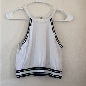 A crop top tank top